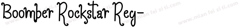 Boomber Rockstar Reg字体转换